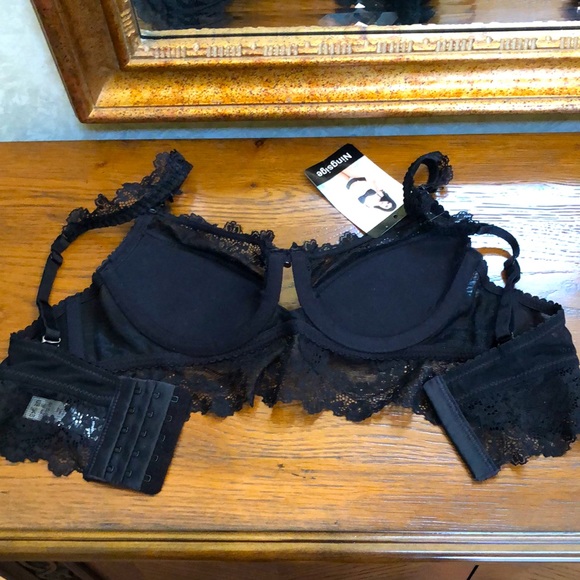 New Women’s Black bra with lace.  Size 34B.  Ningsige. - Picture 3 of 9